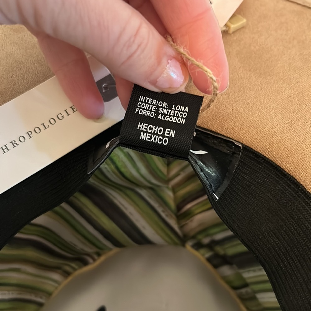 NWT Anthropologie Tan Hat - Picture 6 of 6